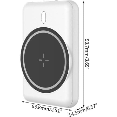 Portable Charger, USB-C Power Bank 5000mAh for i-Phone 12 Pro E56B