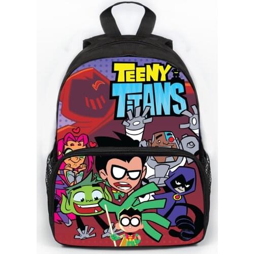 Teen Titans Robin Kindergarten Schoolbag Travel Notebook Backpack Students Bags Kids Gifts