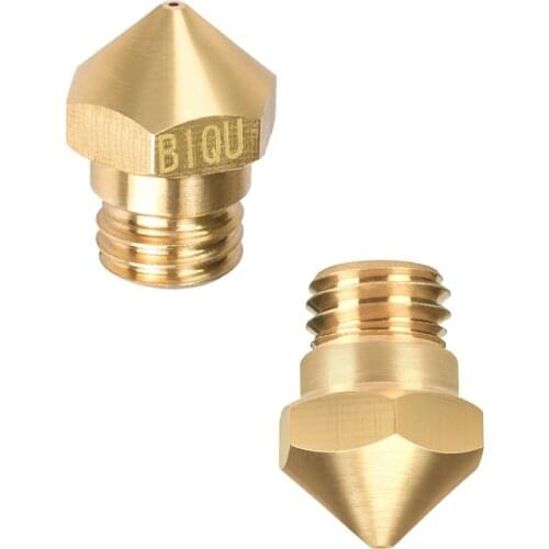 10PCS MK10 Nozzle Brass 0.2/0.3/0.4/0.5/0.6/0.8mm For Hotend 1.75 Filament M7 Thread 3D Printer MK10 Extruder Block Reprap