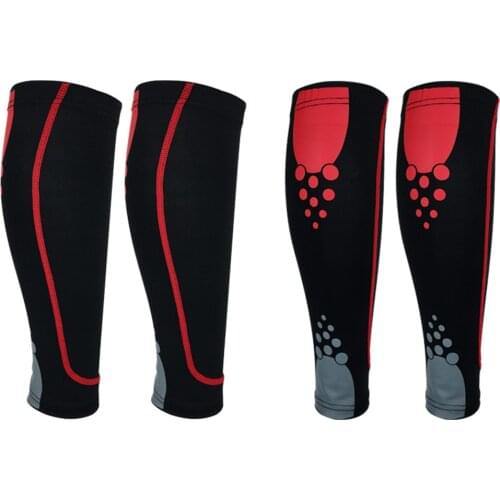 1Pc Unisex Sport Elastic Compression Anti-slip Calf Leg Brace Support Sleeve Helps Splints Sleeves Footless Compression Socks