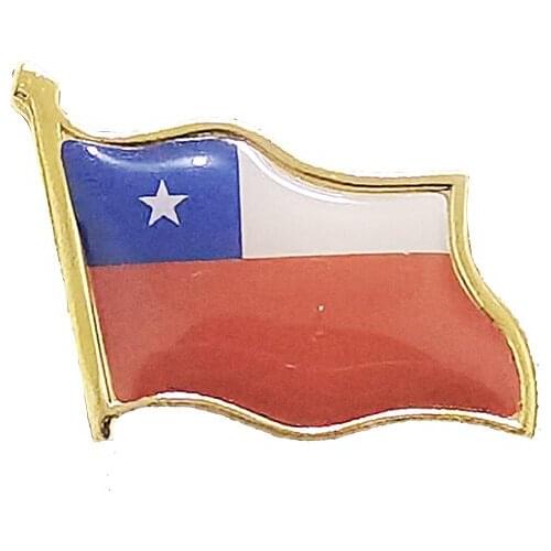 Intellectual Country Flag Brooch Electroplated Gold Enamel Pins Badge Backpack/Hat/Collar/School Bag Accessories