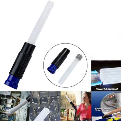 Universal Car Vacuum Cleaner Straw Tubes Useful Dust Dirt Brush Remover Vacuum Attachment Car Clean Tools Car Cleaner