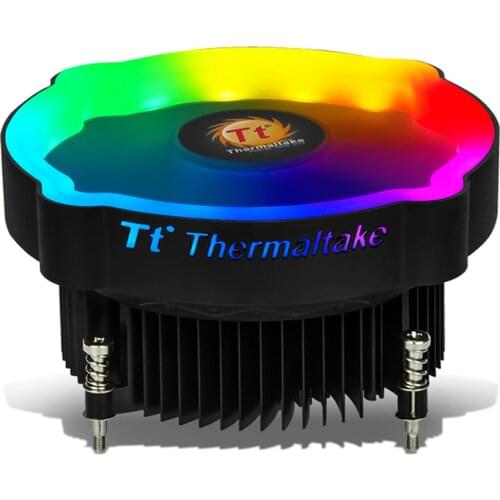 Thermaltake RGB CPU Air Cooler Quite Operation/Push Configuration/Aluminium Fin/Hydraulic Bearing/for Intel CPU Static RGB Color