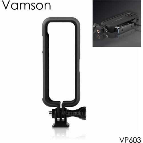 Vamson for Insta360 Action Camera Protective Frame Border Case Adapter Mount for Insta 360 One X2 Accessories VP603