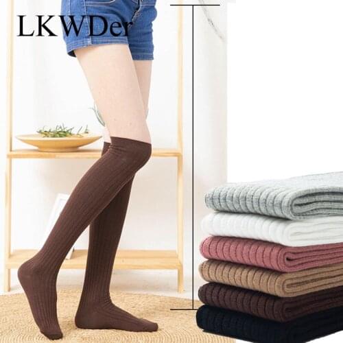 LKWDer 1 Pair Compression Thin Leg Socks Womens Long Tube gIRLS Socks Legs Over The Knee Half-length Knee-Length Thigh Stocking