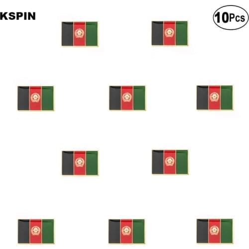 Afghanistan Flag Brooches Lapel Pin Flag badge Brooch Pins Badges 10Pcs a Lot