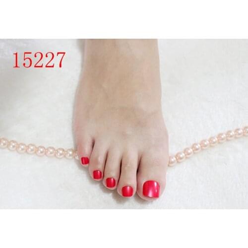 24 Pieces Beautiful Artificial False nails Tips UV Gel Acrylic Nail Art red #15227