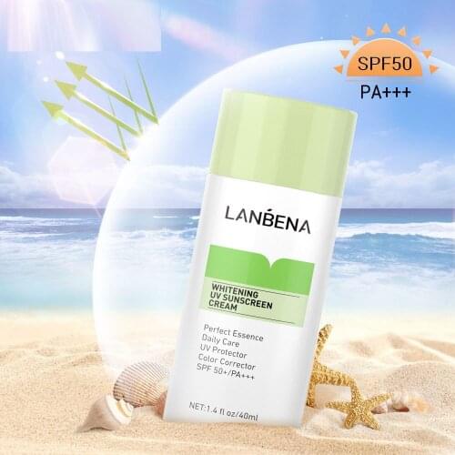 40ml whitening UV sunscreen cream LANBENA Base cream makeup foundation makeup primer spf 50 PA