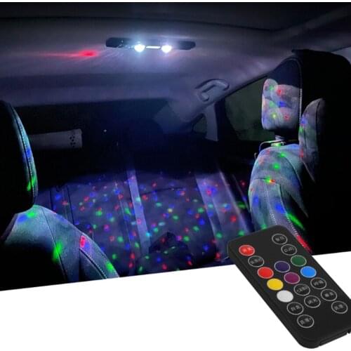 Car Atmosphere Lights Voice Activated RGB Multicolor Starlight Lighting Suitable for KTV Car Party Stage