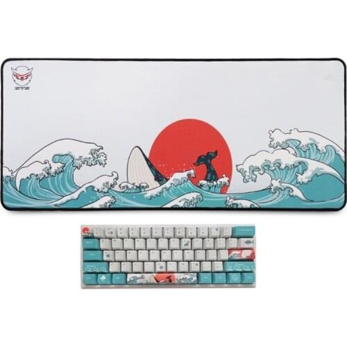 Large Gaming Mouse Pad Computer Gamer Keyboard Coral Sea Mouse Mat Non-slip Desk Mousepad For PC Desk