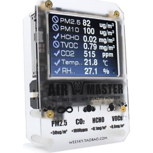 KKMOON AM7p HCHO Detector Air Quality Monitor CO2 Sensor CO2 Sensor Pm2.5 Machine Home Circumstance Tester co2 Meter