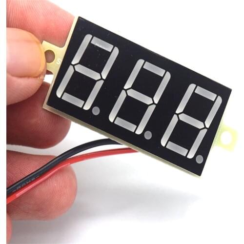 DIY Digital LED Mini Display Voltmeter Module DC4.5V-30V Voltage Tester Panel Meter Gauge for Motorcycle Car
