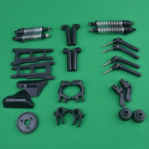 Huanqi HQ727 slash 1/10 RC Car spare parts C block Shock absorber A arm Drive shaft gear Rear wheel seat Front joint
