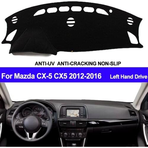 TAIJS Car Dashboard Cover Dash Mat For Mazda CX-5 CX5 2012 2013 2014 2015 2016 Dashmat Pad Carpet Anti-slip Anti-Sun Car Styling