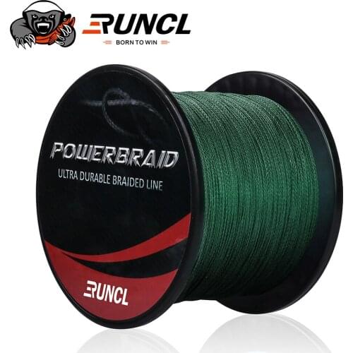 RUNCL 274M 9 Strands Braided Multifilament Fishing Line Multicolour PE Braided Wire 9 Weaving 20-115LB