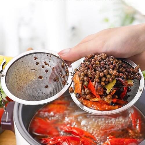 1pcs Strainer Mesh Tea Infuser 4.5/5.5/7/9CM Silver 304 Stainless Steel Sphere Tea Filter Multi-function Kitchen Tools