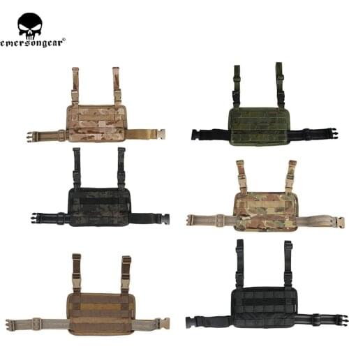 EMERSONGEAR Modular Rife Leg Panel Pouch Tactical Molle Drop Leg Pouch Hunting Pistol Gun Holster Tools Molle Pouch EM6277