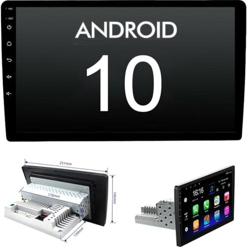JOYINCAR 10 .1 inch 4 core 1Din Android 9.1 Car radio Multimedia Player Universal auto Stereo GPS Navigation Bluetooth AudioVide