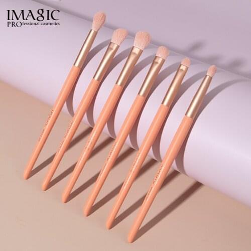 6 PCS Makeup Brush Set Skin-friendly Soft Hair Eye Shadow Brush Eyebrow Brush Concealer Brush Professional Portable Beauty Tools