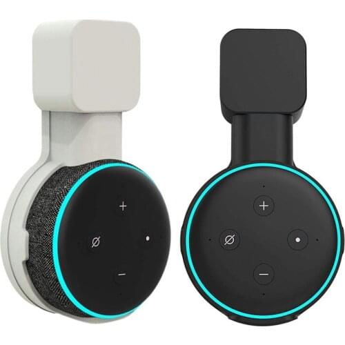 Outlet Wall Mount Holder Stand Hanger Intelligent Audio Bracket Invisible Plug for Echo Dot 3,Amazon Echot Dot 3