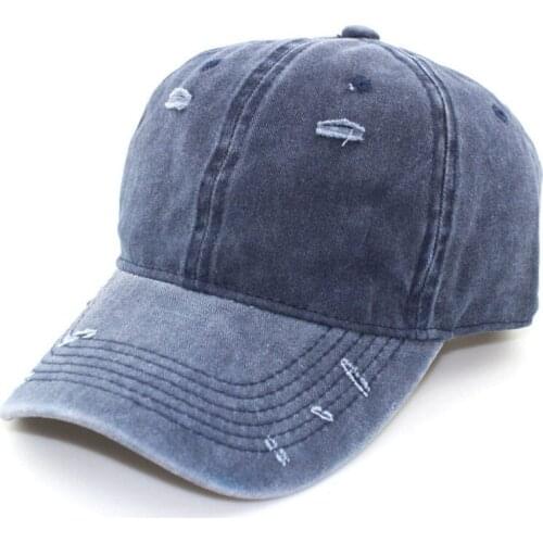 Solid Color Retro Baseball Cap Hip Hop Snapback Hats Couples Hat Men Woman Pure Cotton Washed Cap Do-Old Caps