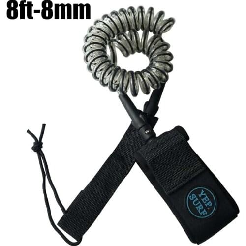 Surf Surfboard Leash 8ft 8mm Coiled Leash New Design Surfboard Leash Surf Leash Yep.surf pranchas de