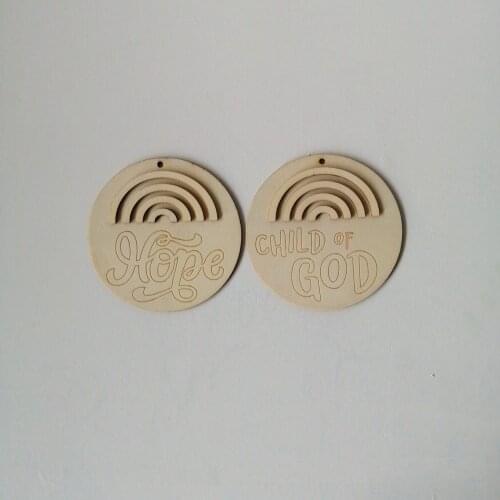 Rainbow Milestone Card ChILD OF GOD and Hope Meaningful Milestone Disk For Baby Shower Gift