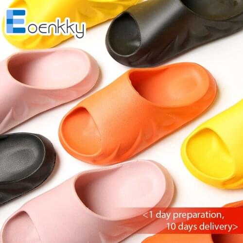 Bathroom Anti-Slip Shoes Children Thick Platform Slippers Summer Beach Eva Soft Sole Slide Sandals Kids Boys Indoor Girls