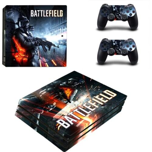 Battlefield Style PS4 Pro Skin Sticker for Sony Playstation 4 Pro Console & 2 Controllers Decal Vinyl Protective Skins Style 3
