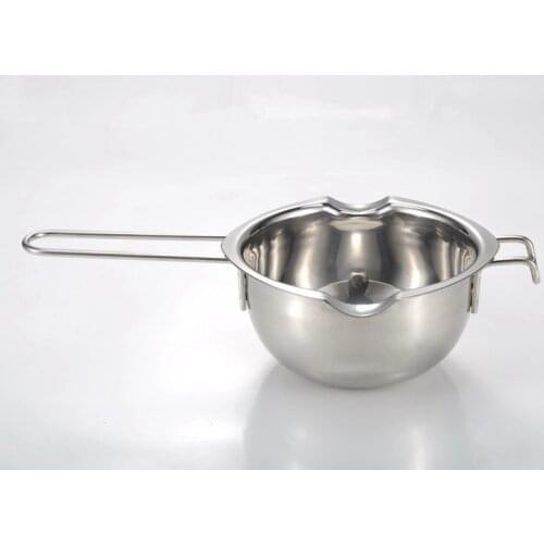 1PC Stainless Steel Double Boiler Universal Insert Fondant Caramel Chocolate Melt Bowl Butter Pot Cheese Pan Heating Baki PH 015