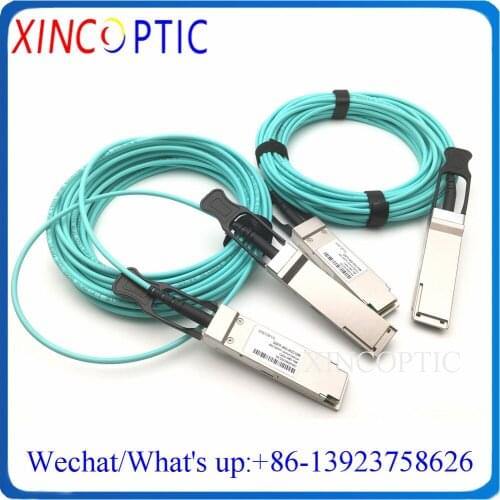 40G QSFP+ to QSFP+ AOC 1-100m MPO SFP Module OM3 30m 35M 40M Fiber Active Optical Cable Compatible Brocade 40G-QSFP-QSFP-AOC