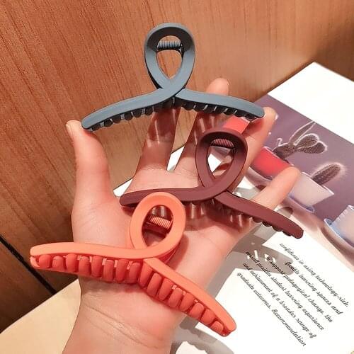 Molans Women Hair Clip Acrylic Hairpins Cross Transparent Hair Crab Claws Girls Make UP Washing Tool Accessories