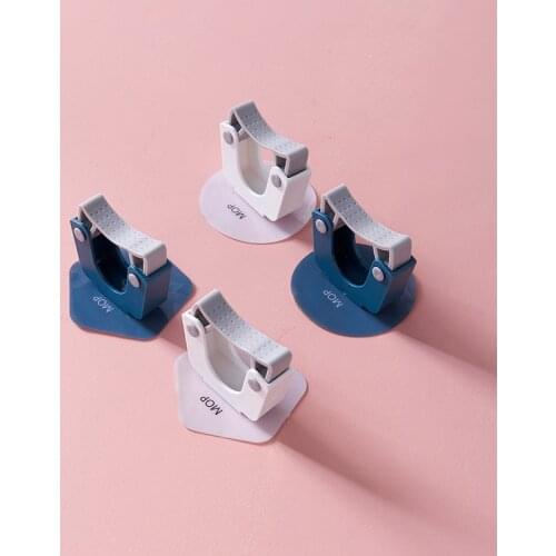 Mop Clip Holders Home Kitchen Bathroom Organization Rack Broom Rack Punch-free Mop Stand Waterproof Storage Holder House Hanger