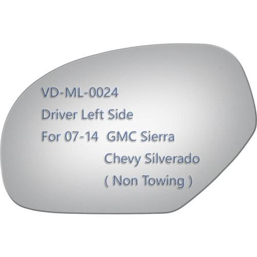 Mirror Glass for 2007-2014 Chevy SILVERADO 1500 2500 3500 Tahoe Driver Side