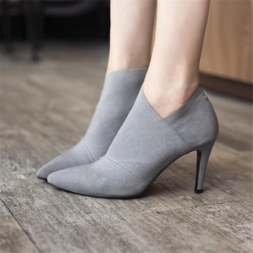 Hot Sale Pointed Toe High Heels Women Basic Shoes Autumn And Winter Casual Fitted Female Single Fashion Outwear Shoe