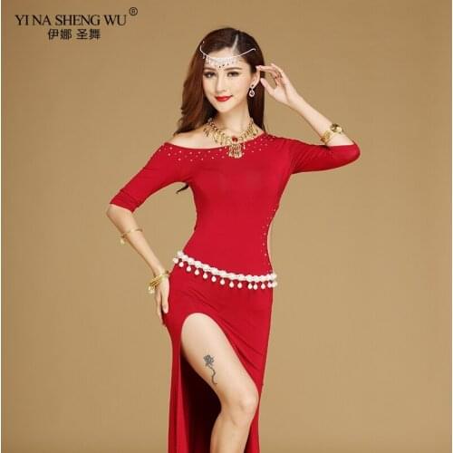 New Women Dancewear Belly Dance Dresses Modal Outfit Sundress Girls Practice Costume Bellydance Long Dress With underpants Women