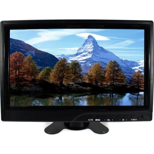 10.1" IPS Lcd monitor 1366x768 16:9 HD MI VGA 2AV USB BNC LCD Monitor for raspberry Xbox360