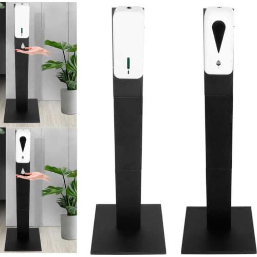 1500ml Hand Soap Dispenser Floor Stand Intelligent Induction Non-Contact Soap Container Bathroom Accessories Black