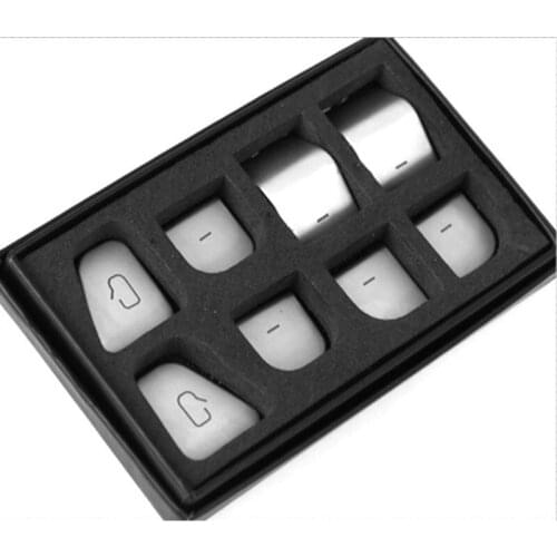 50LC For Model 3/Y 21 Car Interior Door Window Switch Reminder Stickers with Double-sided Tape