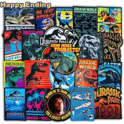 75 Pcs/ Pack Jurassic Park Dinosaur Stickers Toys For Children Bike Skateboard Laptop Motorcycle Phone Random Graffiti Stickers