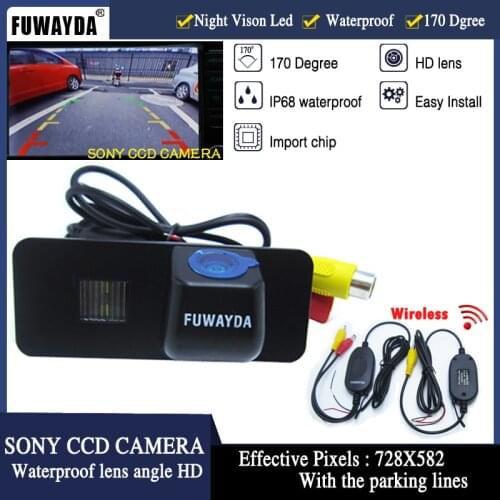 Wireless parking rear view camera HD SONY CCD camera for VW GOLF 4 5 6 MK4 MK5 EOS LUPO BEETLE PASSAT PHAETON SCIROCCO Superb