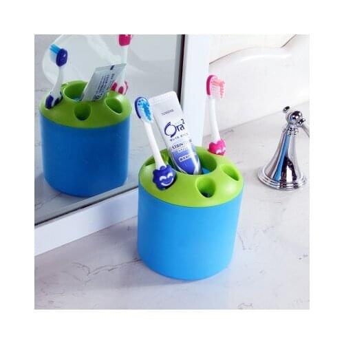 BF040 Creative porous toothbrush toothpaste Multi-function toothbrush holder 10*9cm Free Shipping