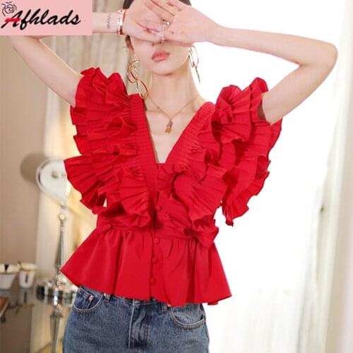 Женские красные рубашки CWBshowGG China At AliExpress