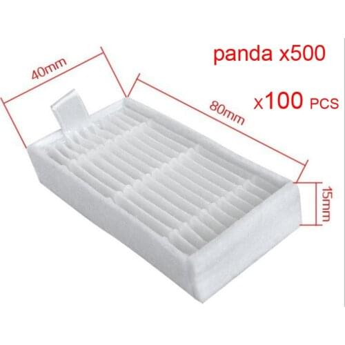 100 pcs panda x500 hepa filter for Panda X500Dibea x500 x600 Ecovacs Mirror CR120 Filter