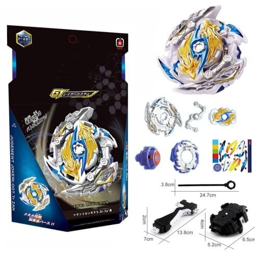 GT Beybleyd Burst Metal Fusion B144 Gyroscope Toys for Children with Two-way Ruler Launcher and Handlebar Alloy Assemble Gyro