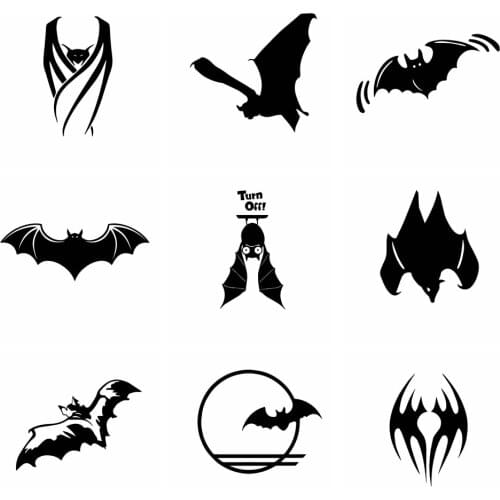 Hot Sale Bat Car Stickers And Decals Funny Wrap Vinyl Creative Cars Full Body Head Car-Styling Sticker Accessories