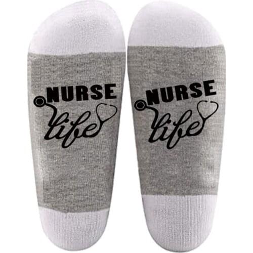 Nurse Life socks RN Registered Nurse Week Nursing School Student graduation back to school birthday Medical Worker Gift present