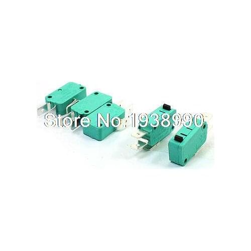 KW3-OZ 16A 250VAC SPDT NO NC Basic Snap Action Micro Switch Green 5 Pcs
