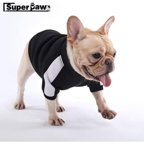 Fashion Sports Style Dog Hoodie Jacket Clothes Pet Winter Warm Apparel For Small Medium Dogs Chihuahua French Bulldog Pug BFC01