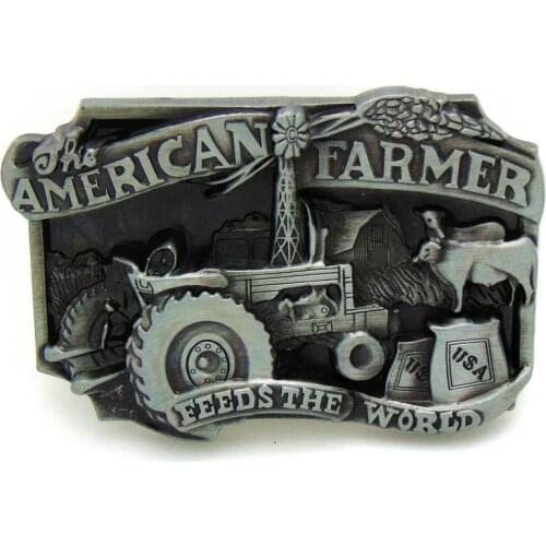 2019 new Western denim belt buckles farm tool personality 3D zinc alloy belt buckles